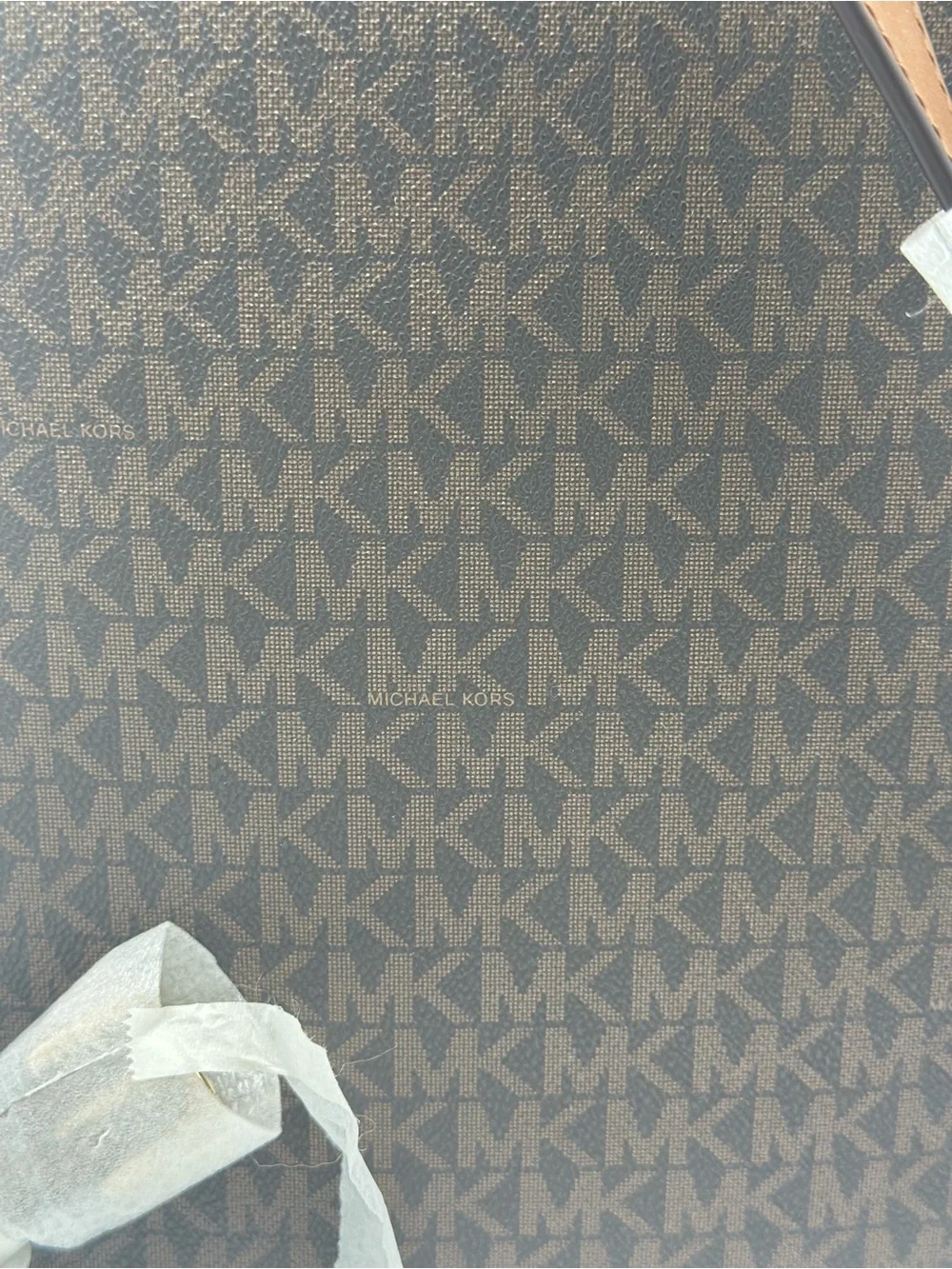 Michael Kors Brown and Tan Signature Logo Backpack